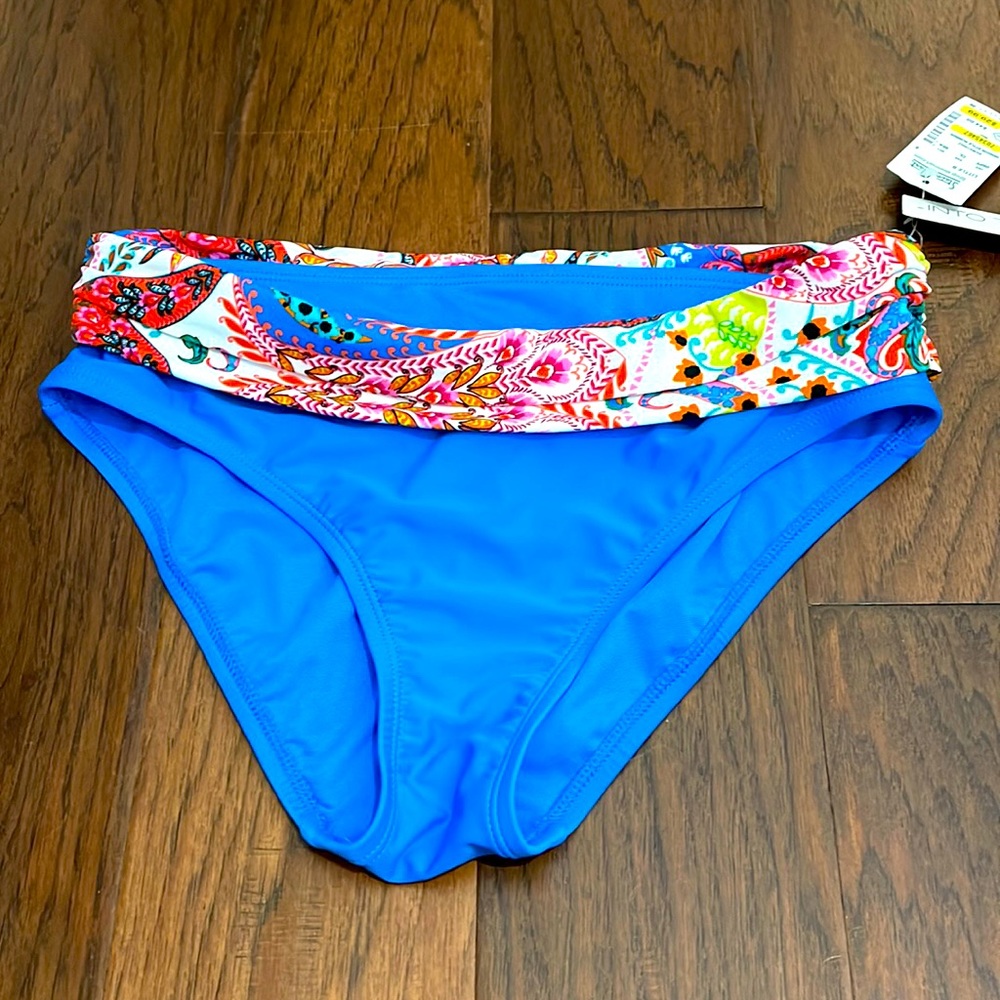 New with tags size 6 swim bottoms into the blue